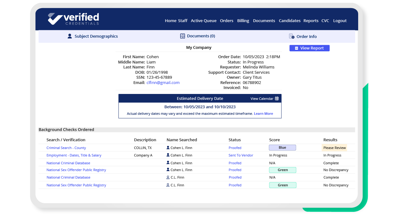 pageup_partner_verified_Screening_Platform_Dashboard
